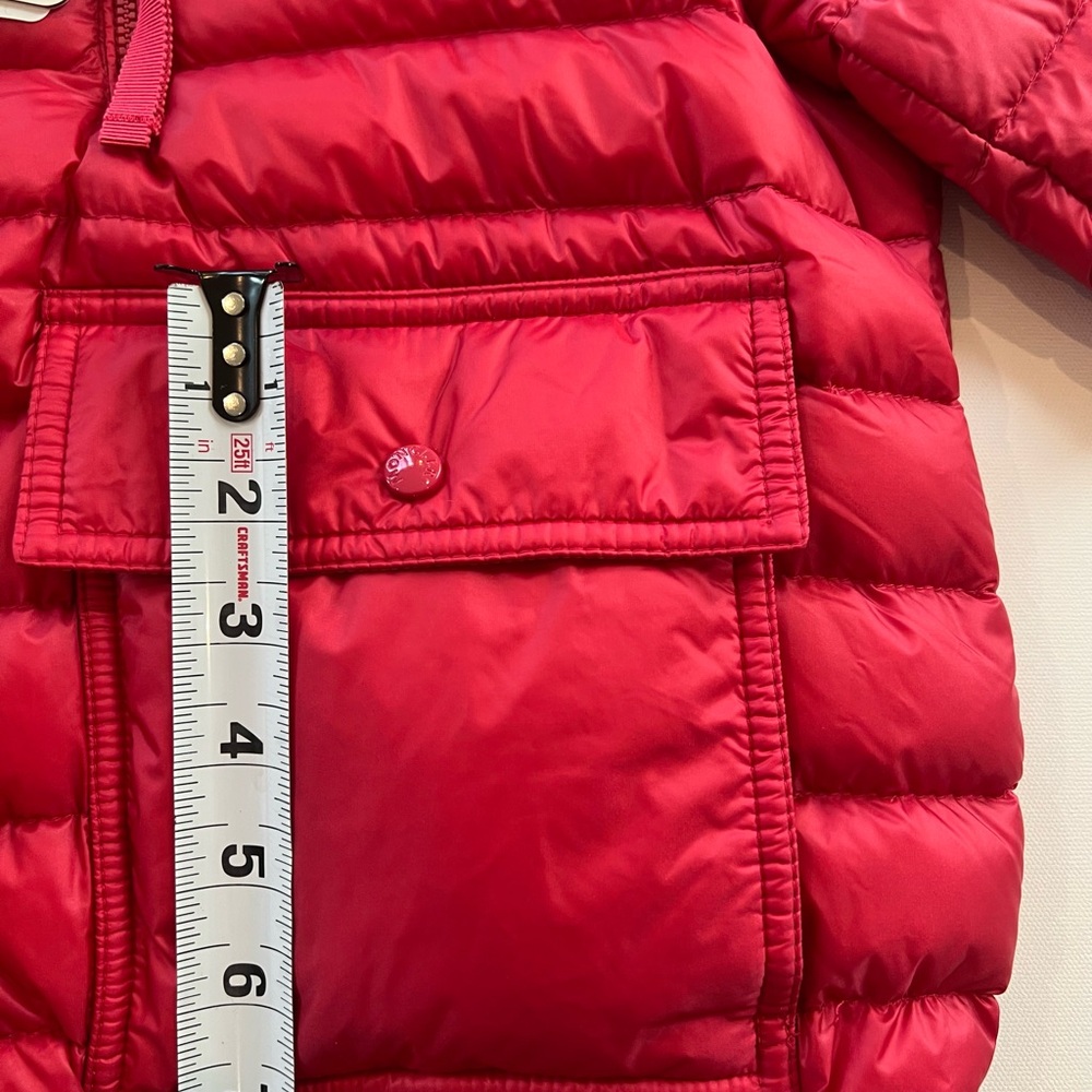 Moncler SILENE Red Bomber Style Puffer - Picture 11 of 16